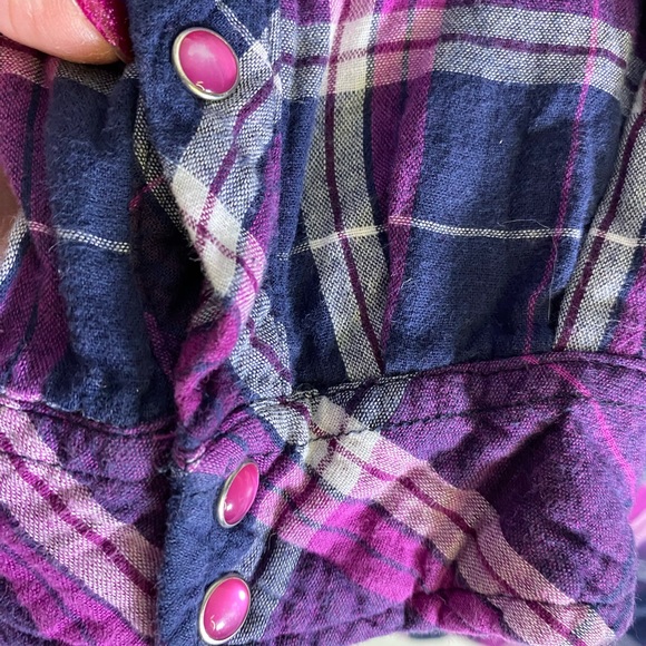 Bit & Bridle Pearl Snap Shirt Jacket Shacket - Picture 12 of 14